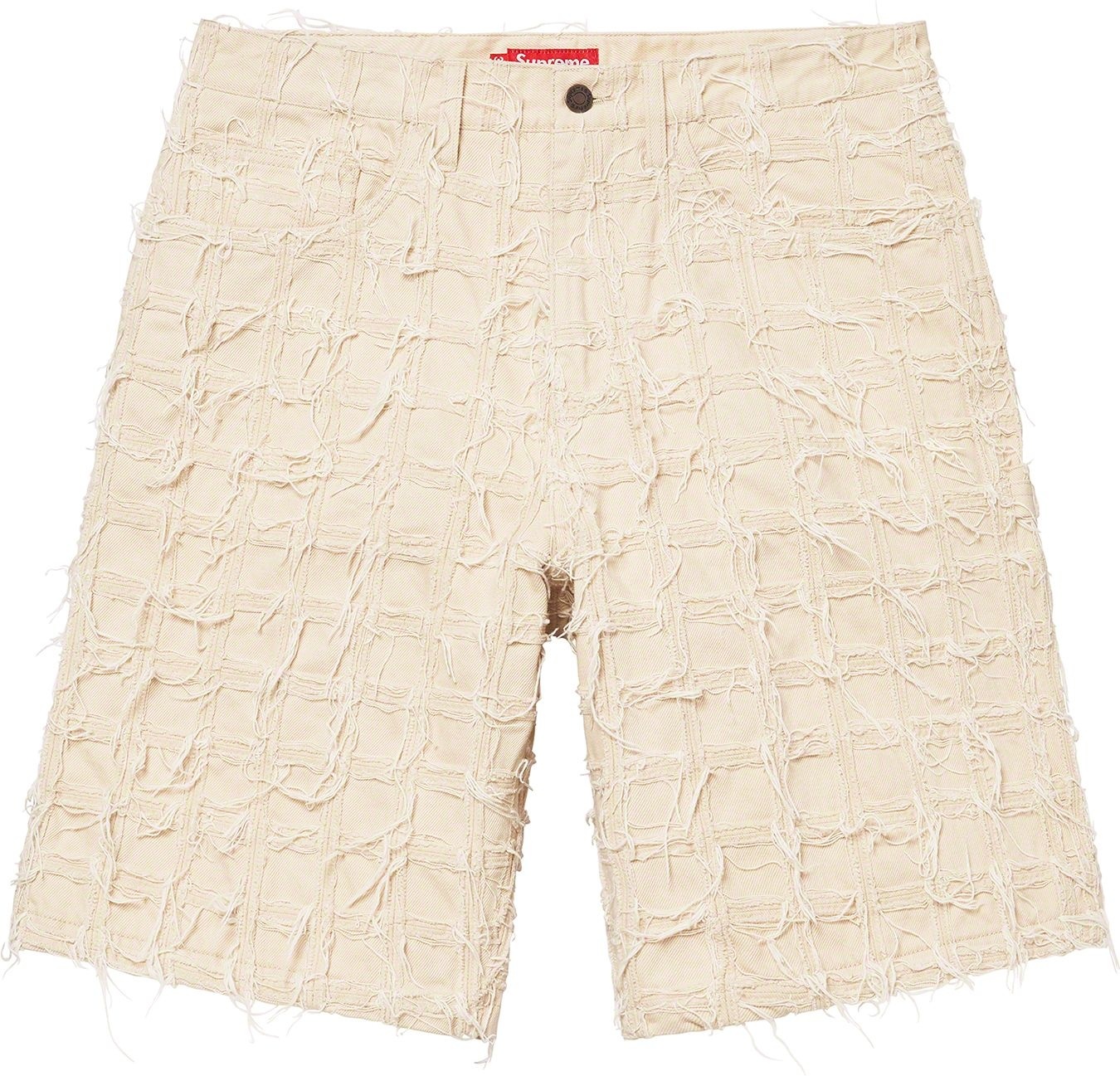 Frayed Patchwork Baggy Denim Short view 17